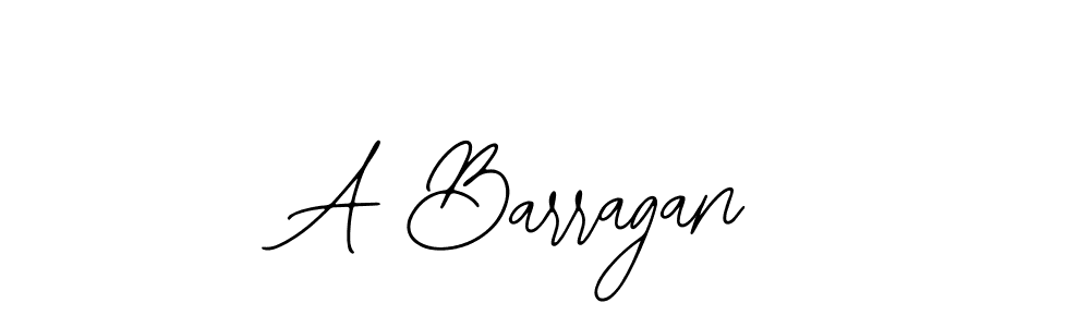 You should practise on your own different ways (Bearetta-2O07w) to write your name (A Barragan) in signature. don't let someone else do it for you. A Barragan signature style 12 images and pictures png