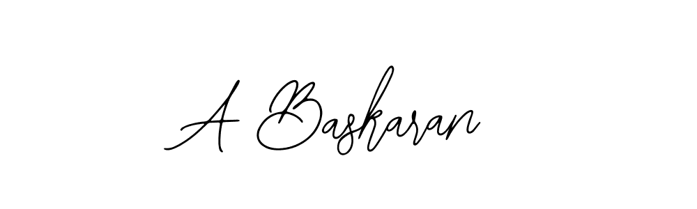 Use a signature maker to create a handwritten signature online. With this signature software, you can design (Bearetta-2O07w) your own signature for name A Baskaran. A Baskaran signature style 12 images and pictures png