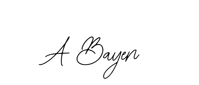 if you are searching for the best signature style for your name A Bayen. so please give up your signature search. here we have designed multiple signature styles  using Bearetta-2O07w. A Bayen signature style 12 images and pictures png