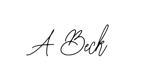 Make a beautiful signature design for name A Beck. With this signature (Bearetta-2O07w) style, you can create a handwritten signature for free. A Beck signature style 12 images and pictures png