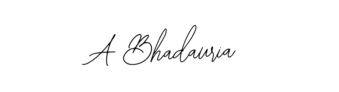How to Draw A Bhadauria signature style? Bearetta-2O07w is a latest design signature styles for name A Bhadauria. A Bhadauria signature style 12 images and pictures png