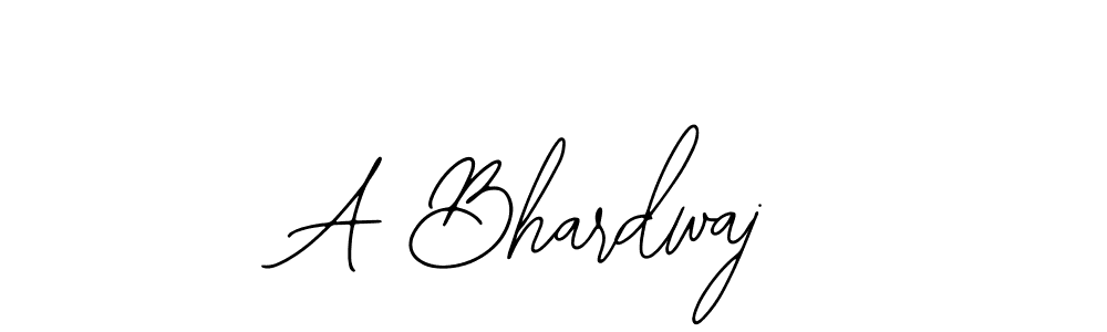 How to make A Bhardwaj name signature. Use Bearetta-2O07w style for creating short signs online. This is the latest handwritten sign. A Bhardwaj signature style 12 images and pictures png