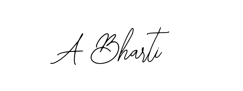 A Bharti stylish signature style. Best Handwritten Sign (Bearetta-2O07w) for my name. Handwritten Signature Collection Ideas for my name A Bharti. A Bharti signature style 12 images and pictures png