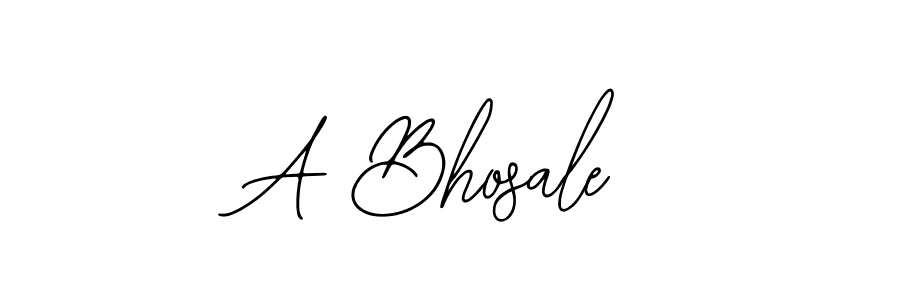 You should practise on your own different ways (Bearetta-2O07w) to write your name (A Bhosale) in signature. don't let someone else do it for you. A Bhosale signature style 12 images and pictures png