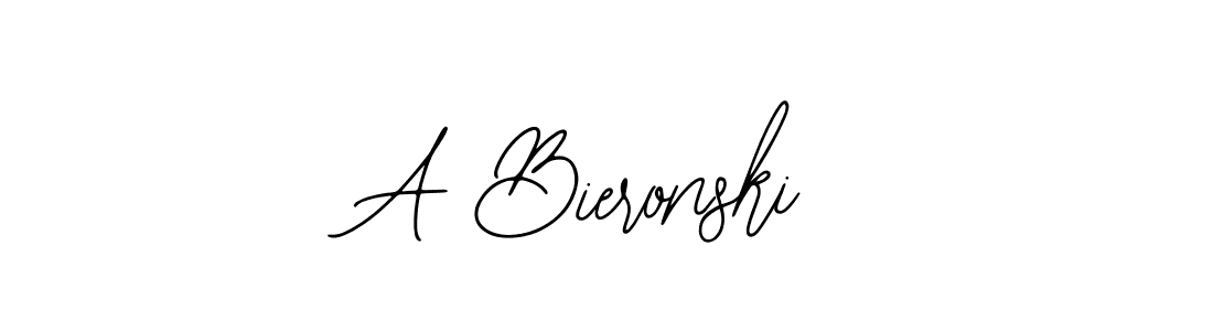 How to make A Bieronski signature? Bearetta-2O07w is a professional autograph style. Create handwritten signature for A Bieronski name. A Bieronski signature style 12 images and pictures png