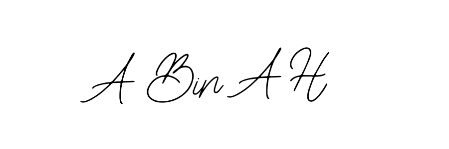 if you are searching for the best signature style for your name A Bin A H. so please give up your signature search. here we have designed multiple signature styles  using Bearetta-2O07w. A Bin A H signature style 12 images and pictures png