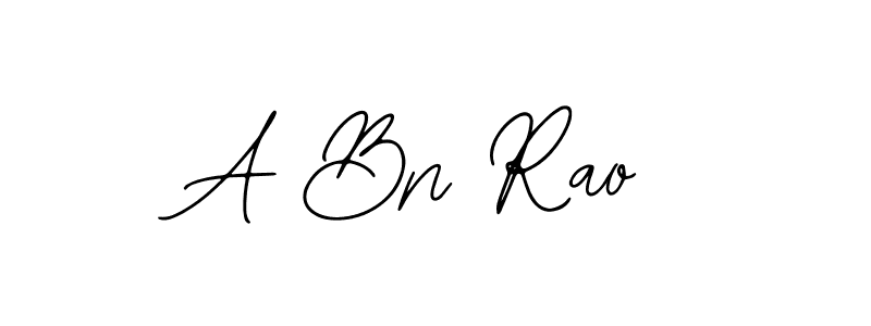 How to make A Bn Rao name signature. Use Bearetta-2O07w style for creating short signs online. This is the latest handwritten sign. A Bn Rao signature style 12 images and pictures png