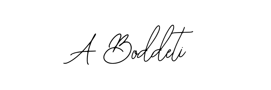 Make a beautiful signature design for name A Boddeti. With this signature (Bearetta-2O07w) style, you can create a handwritten signature for free. A Boddeti signature style 12 images and pictures png