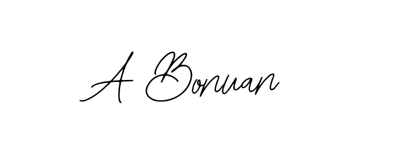 How to Draw A Bonuan signature style? Bearetta-2O07w is a latest design signature styles for name A Bonuan. A Bonuan signature style 12 images and pictures png