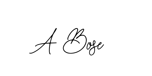 The best way (Bearetta-2O07w) to make a short signature is to pick only two or three words in your name. The name A Bose include a total of six letters. For converting this name. A Bose signature style 12 images and pictures png