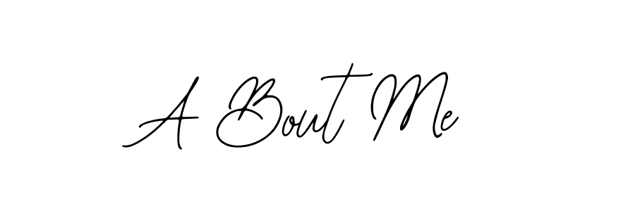 How to Draw A Bout Me signature style? Bearetta-2O07w is a latest design signature styles for name A Bout Me. A Bout Me signature style 12 images and pictures png