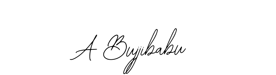 The best way (Bearetta-2O07w) to make a short signature is to pick only two or three words in your name. The name A Bujjibabu include a total of six letters. For converting this name. A Bujjibabu signature style 12 images and pictures png