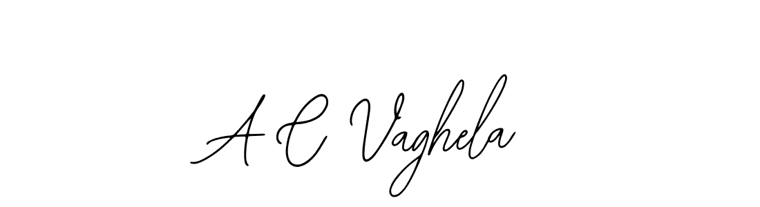 Similarly Bearetta-2O07w is the best handwritten signature design. Signature creator online .You can use it as an online autograph creator for name A C Vaghela. A C Vaghela signature style 12 images and pictures png