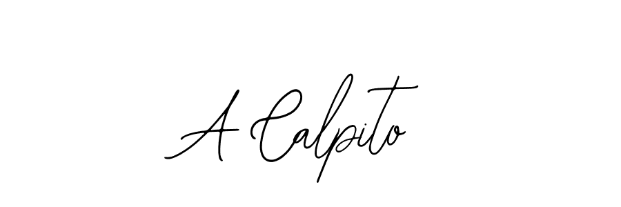 Use a signature maker to create a handwritten signature online. With this signature software, you can design (Bearetta-2O07w) your own signature for name A Calpito. A Calpito signature style 12 images and pictures png