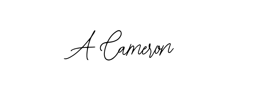 Design your own signature with our free online signature maker. With this signature software, you can create a handwritten (Bearetta-2O07w) signature for name A Cameron. A Cameron signature style 12 images and pictures png