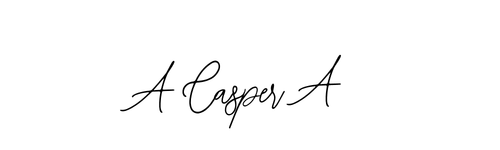 A Casper A stylish signature style. Best Handwritten Sign (Bearetta-2O07w) for my name. Handwritten Signature Collection Ideas for my name A Casper A. A Casper A signature style 12 images and pictures png