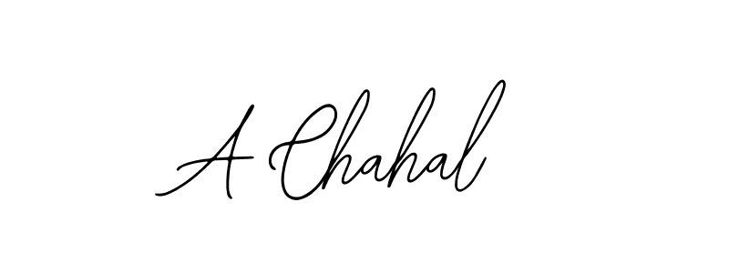 Use a signature maker to create a handwritten signature online. With this signature software, you can design (Bearetta-2O07w) your own signature for name A Chahal. A Chahal signature style 12 images and pictures png