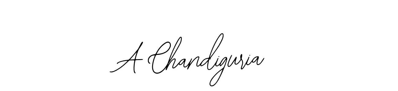 How to make A Chandiguria name signature. Use Bearetta-2O07w style for creating short signs online. This is the latest handwritten sign. A Chandiguria signature style 12 images and pictures png