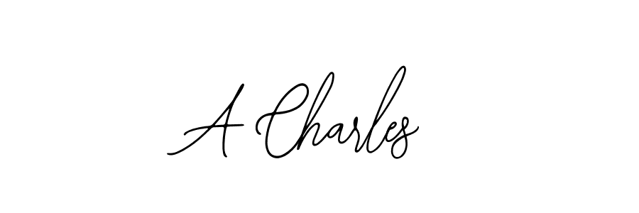 The best way (Bearetta-2O07w) to make a short signature is to pick only two or three words in your name. The name A Charles include a total of six letters. For converting this name. A Charles signature style 12 images and pictures png