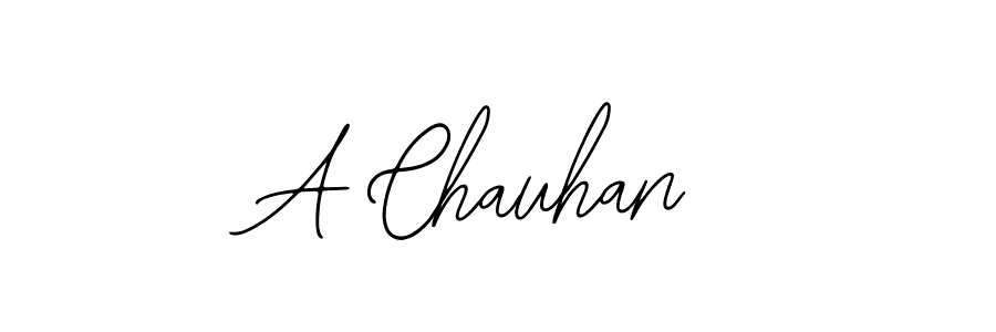 You should practise on your own different ways (Bearetta-2O07w) to write your name (A Chauhan) in signature. don't let someone else do it for you. A Chauhan signature style 12 images and pictures png