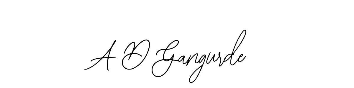 Also we have A D Gangurde name is the best signature style. Create professional handwritten signature collection using Bearetta-2O07w autograph style. A D Gangurde signature style 12 images and pictures png