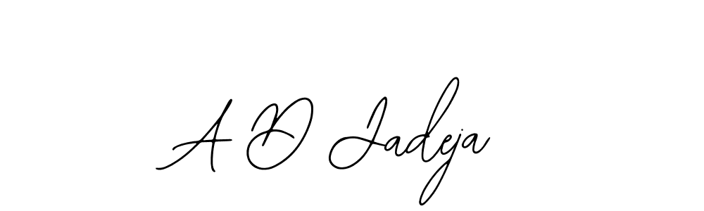 Design your own signature with our free online signature maker. With this signature software, you can create a handwritten (Bearetta-2O07w) signature for name A D Jadeja. A D Jadeja signature style 12 images and pictures png