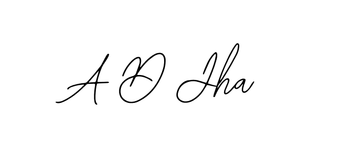 Use a signature maker to create a handwritten signature online. With this signature software, you can design (Bearetta-2O07w) your own signature for name A D Jha. A D Jha signature style 12 images and pictures png