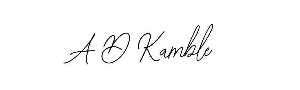 A D Kamble stylish signature style. Best Handwritten Sign (Bearetta-2O07w) for my name. Handwritten Signature Collection Ideas for my name A D Kamble. A D Kamble signature style 12 images and pictures png