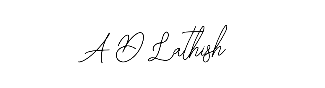 Make a beautiful signature design for name A D Lathish. With this signature (Bearetta-2O07w) style, you can create a handwritten signature for free. A D Lathish signature style 12 images and pictures png