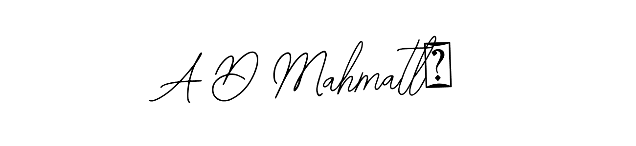 You should practise on your own different ways (Bearetta-2O07w) to write your name (A D Mahmatlı) in signature. don't let someone else do it for you. A D Mahmatlı signature style 12 images and pictures png