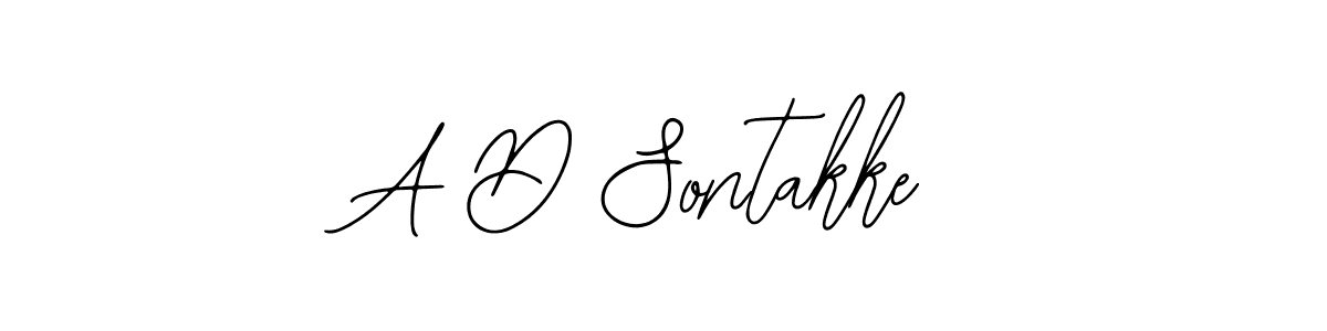 Make a beautiful signature design for name A D Sontakke. With this signature (Bearetta-2O07w) style, you can create a handwritten signature for free. A D Sontakke signature style 12 images and pictures png