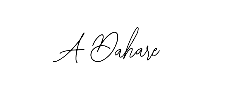 How to make A Dahare name signature. Use Bearetta-2O07w style for creating short signs online. This is the latest handwritten sign. A Dahare signature style 12 images and pictures png