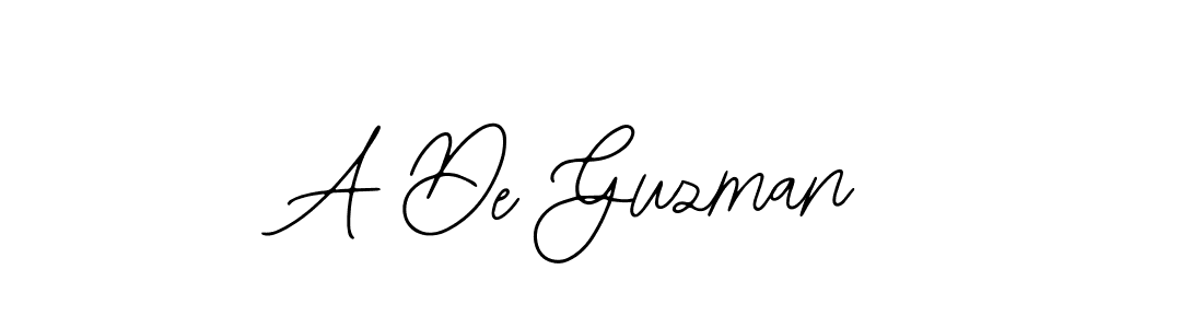 if you are searching for the best signature style for your name A De Guzman. so please give up your signature search. here we have designed multiple signature styles  using Bearetta-2O07w. A De Guzman signature style 12 images and pictures png