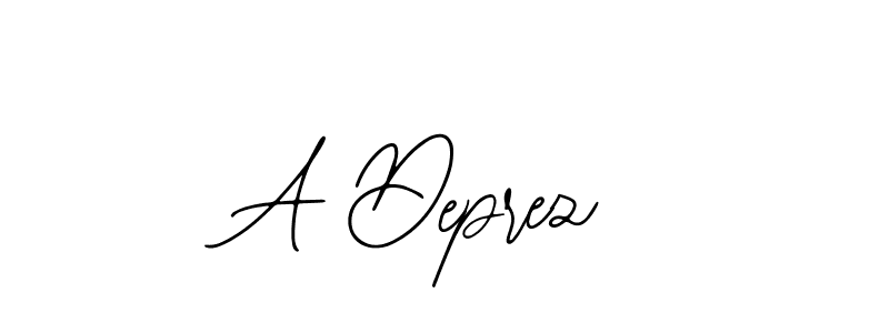 The best way (Bearetta-2O07w) to make a short signature is to pick only two or three words in your name. The name A Deprez include a total of six letters. For converting this name. A Deprez signature style 12 images and pictures png