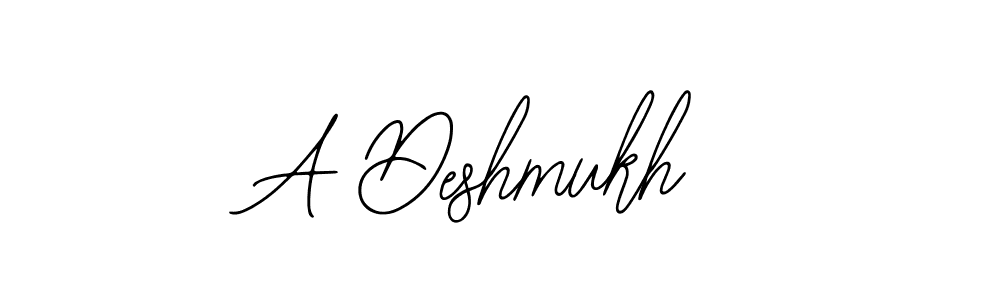 How to make A Deshmukh name signature. Use Bearetta-2O07w style for creating short signs online. This is the latest handwritten sign. A Deshmukh signature style 12 images and pictures png