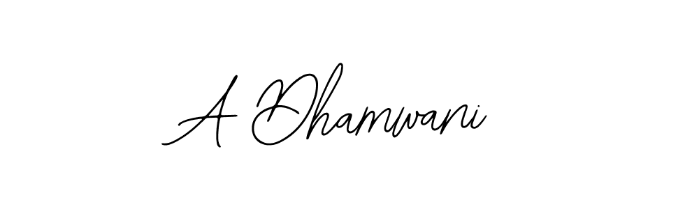 Use a signature maker to create a handwritten signature online. With this signature software, you can design (Bearetta-2O07w) your own signature for name A Dhamwani. A Dhamwani signature style 12 images and pictures png