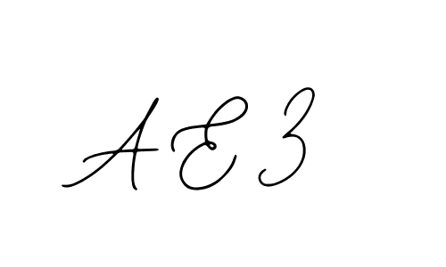 Also we have A E 3 name is the best signature style. Create professional handwritten signature collection using Bearetta-2O07w autograph style. A E 3 signature style 12 images and pictures png