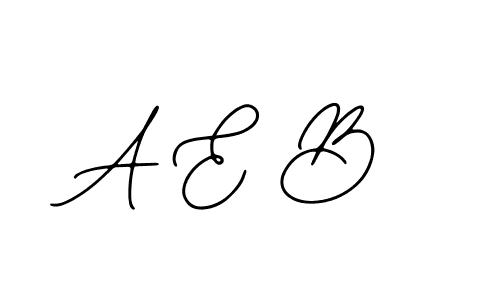 Similarly Bearetta-2O07w is the best handwritten signature design. Signature creator online .You can use it as an online autograph creator for name A E B. A E B signature style 12 images and pictures png