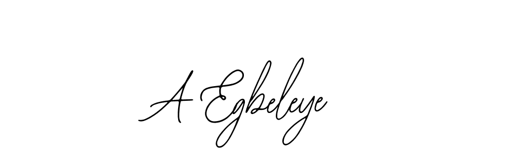 Use a signature maker to create a handwritten signature online. With this signature software, you can design (Bearetta-2O07w) your own signature for name A Egbeleye. A Egbeleye signature style 12 images and pictures png