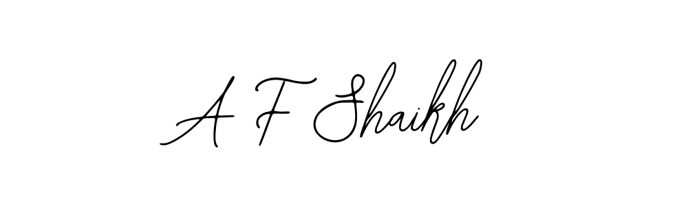 Use a signature maker to create a handwritten signature online. With this signature software, you can design (Bearetta-2O07w) your own signature for name A F Shaikh. A F Shaikh signature style 12 images and pictures png