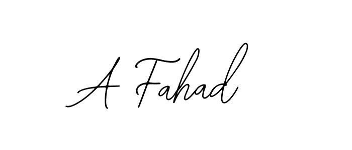 Also You can easily find your signature by using the search form. We will create A Fahad name handwritten signature images for you free of cost using Bearetta-2O07w sign style. A Fahad signature style 12 images and pictures png