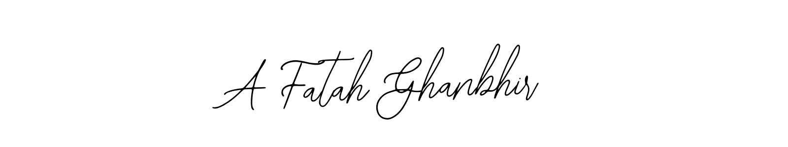 A Fatah Ghanbhir stylish signature style. Best Handwritten Sign (Bearetta-2O07w) for my name. Handwritten Signature Collection Ideas for my name A Fatah Ghanbhir. A Fatah Ghanbhir signature style 12 images and pictures png