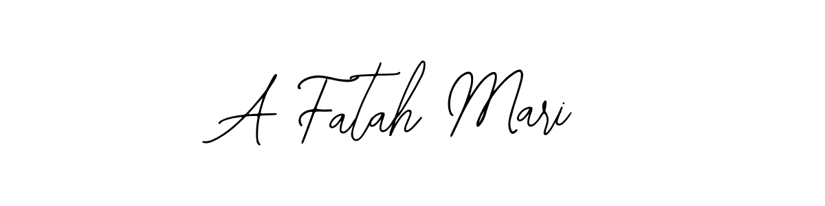 How to make A Fatah Mari signature? Bearetta-2O07w is a professional autograph style. Create handwritten signature for A Fatah Mari name. A Fatah Mari signature style 12 images and pictures png