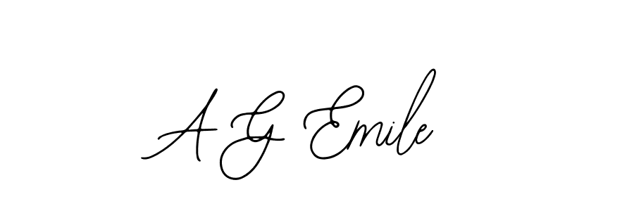 Also You can easily find your signature by using the search form. We will create A G Emile name handwritten signature images for you free of cost using Bearetta-2O07w sign style. A G Emile signature style 12 images and pictures png
