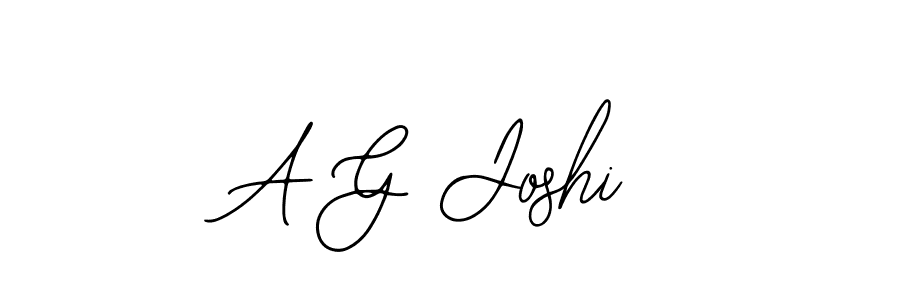 Use a signature maker to create a handwritten signature online. With this signature software, you can design (Bearetta-2O07w) your own signature for name A G Joshi. A G Joshi signature style 12 images and pictures png