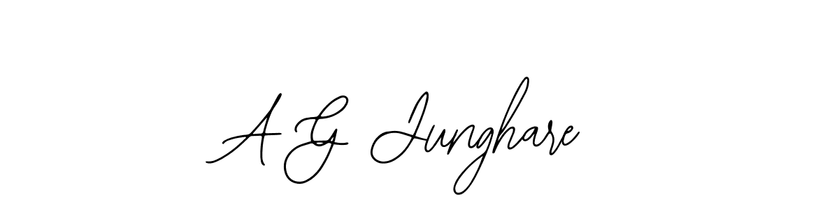 Make a beautiful signature design for name A G Junghare. Use this online signature maker to create a handwritten signature for free. A G Junghare signature style 12 images and pictures png