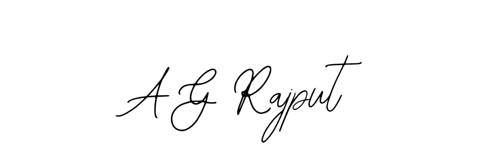 You should practise on your own different ways (Bearetta-2O07w) to write your name (A G Rajput) in signature. don't let someone else do it for you. A G Rajput signature style 12 images and pictures png