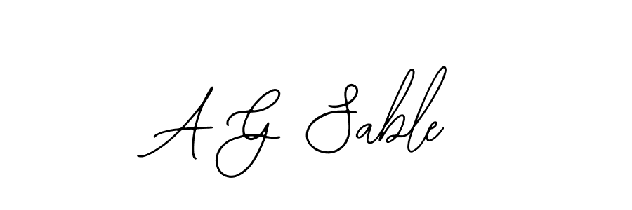 Design your own signature with our free online signature maker. With this signature software, you can create a handwritten (Bearetta-2O07w) signature for name A G Sable. A G Sable signature style 12 images and pictures png