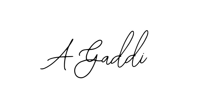 The best way (Bearetta-2O07w) to make a short signature is to pick only two or three words in your name. The name A Gaddi include a total of six letters. For converting this name. A Gaddi signature style 12 images and pictures png