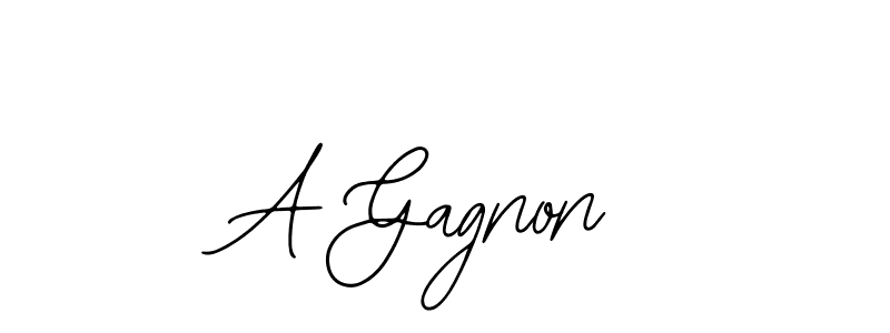 How to make A Gagnon name signature. Use Bearetta-2O07w style for creating short signs online. This is the latest handwritten sign. A Gagnon signature style 12 images and pictures png